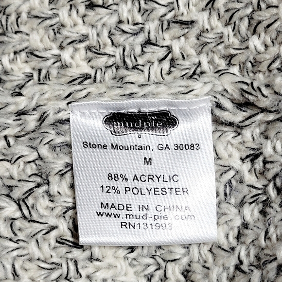 Mudpie Boho Beckham Fringe Oatmeal Sweater (M) - Picture 7 of 10